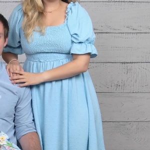 Amazon Puff Sleeve Mini Dress